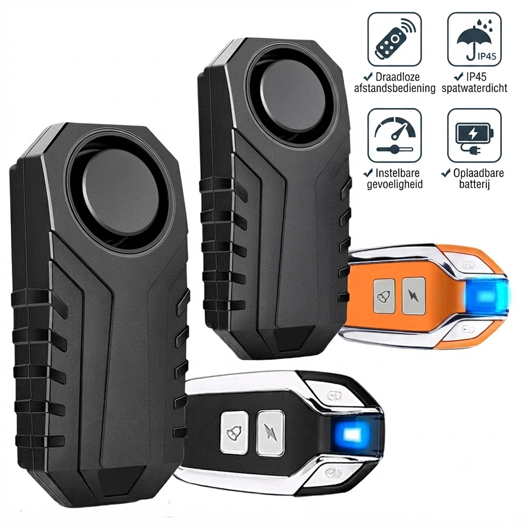 VeloReady AlarmGuard™ | Slim anti-diefstalalarm voor fietsen en e-bikes