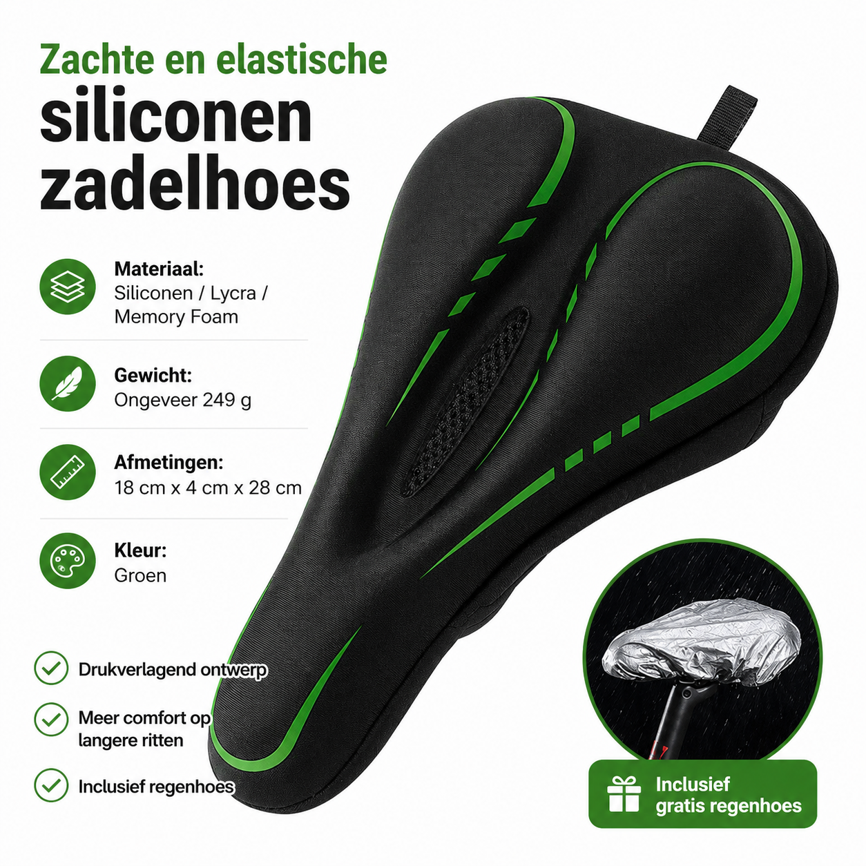 VeloComfort Gel Zadelhoes – Minder zadelpijn, meer fietsplezier