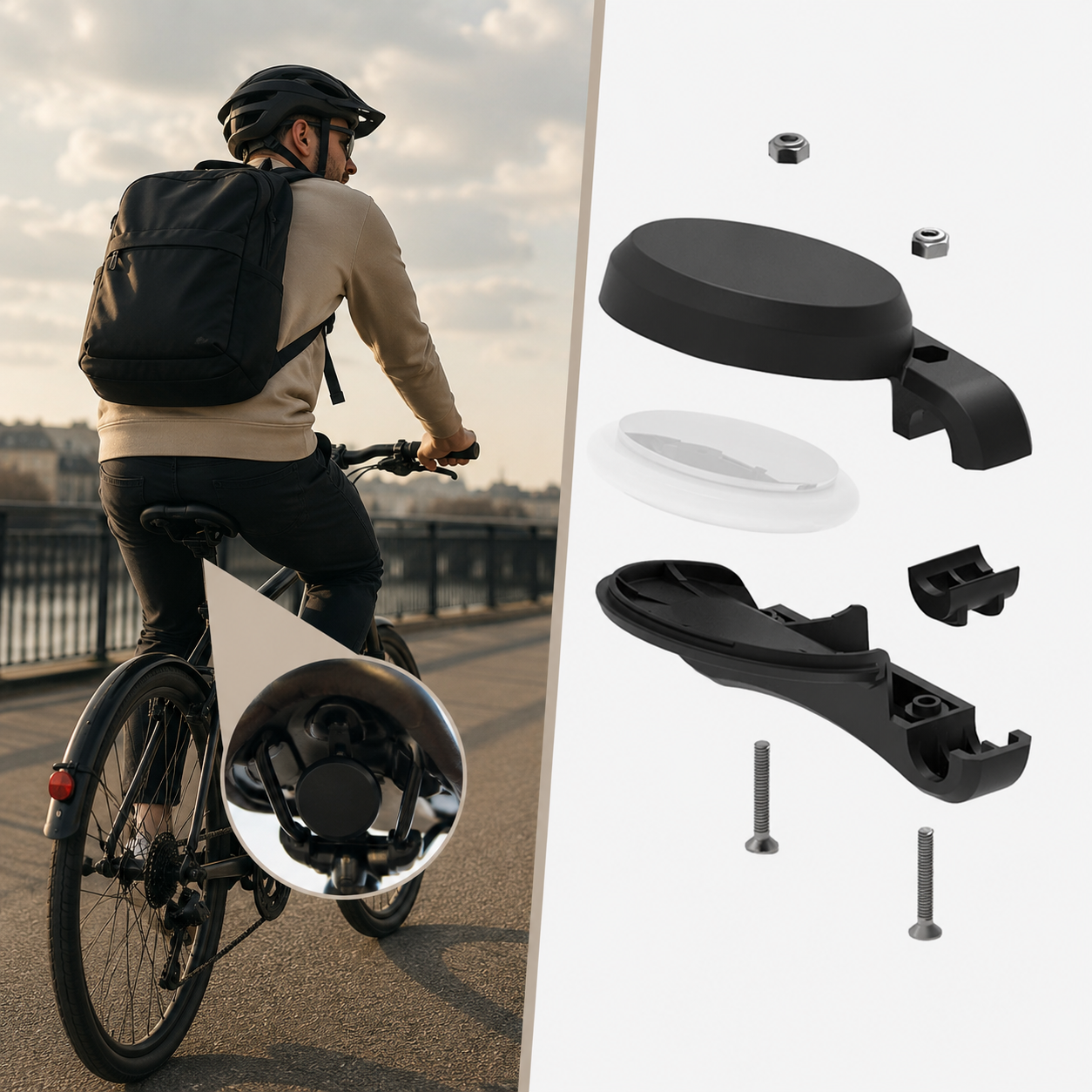 VeloReady HiddenTag™ | Verborgen AirTag-houder voor je fiets