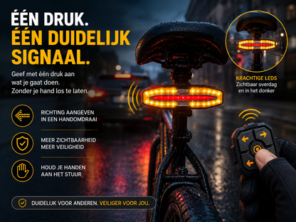 VeloReady TurnBeam™ Draadloze Richtingaanwijzer voor Fiets