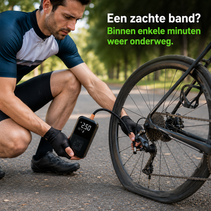 VeloReady AirGo™ – Draadloze elektrische minipomp voor fiets en e-bike
