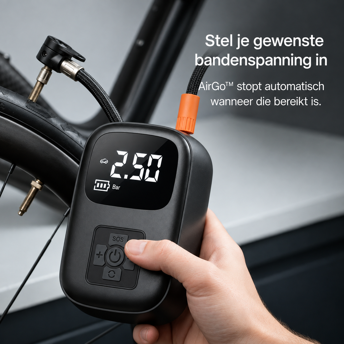 AirGo™ – Altijd je fietsband op de juiste druk