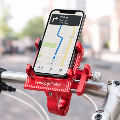 VeloReady RideGrip™ Pro – Stevige Telefoonhouder voor Fiets & E-bike