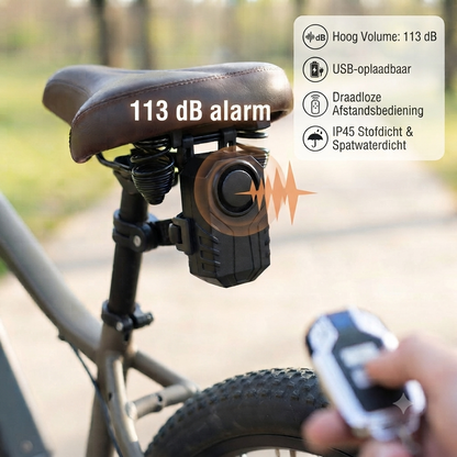 VeloReady AlarmGuard™ | Slim anti-diefstalalarm voor fietsen en e-bikes