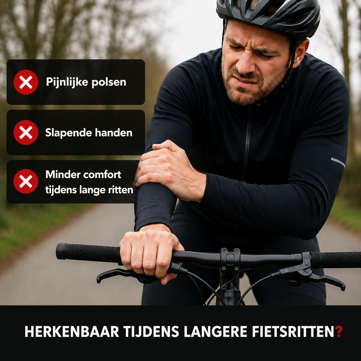 VeloGrip Ergonomische Handvatten – Minder druk op handen en polsen tijdens lange fietsritten