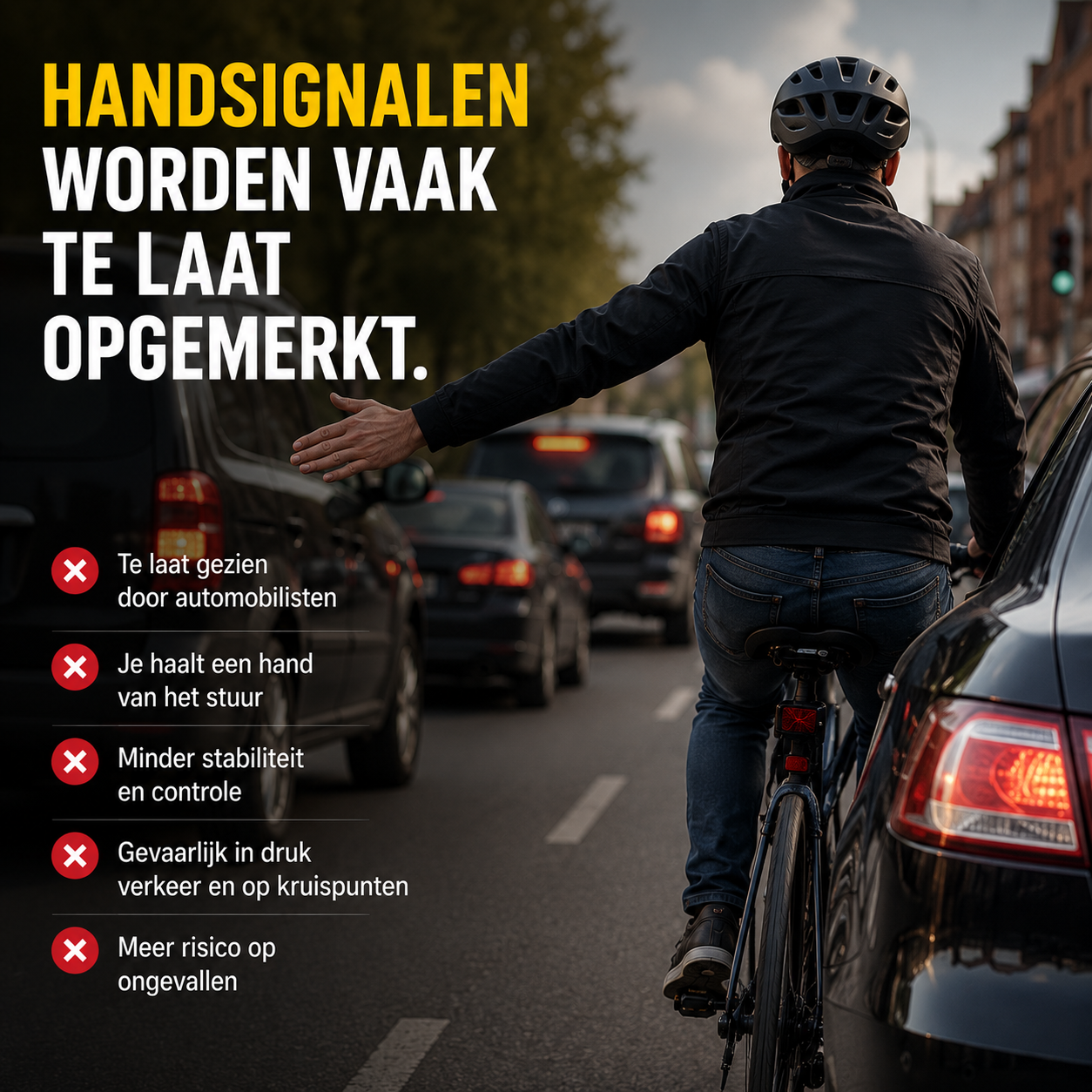 Slimme Fiets Richtingaanwijzers | Laat bestuurders zien waar je naartoe gaat
