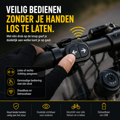 Slimme Fiets Richtingaanwijzers | Laat bestuurders zien waar je naartoe gaat