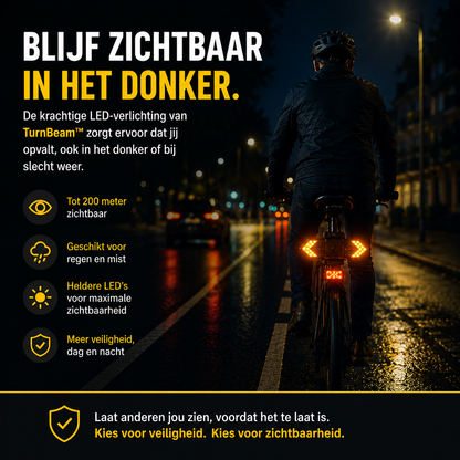 Slimme Fiets Richtingaanwijzers | Laat bestuurders zien waar je naartoe gaat