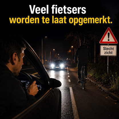 LED Veiligheidsharnas Voor Fietsers | Val Op In Het Verkeer, Kom Veilig Thuis