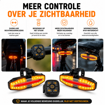 VeloReady TurnBeam™ Draadloze Richtingaanwijzer voor Fiets