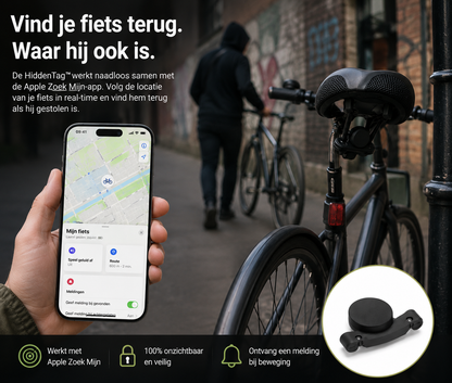 VeloReady HiddenTag™ | Verborgen AirTag-houder voor je fiets