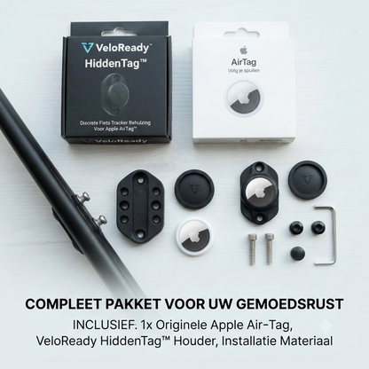 VeloReady HiddenTag™ + Originele Apple AirTag | Complete set voor maximale gemoedsrust